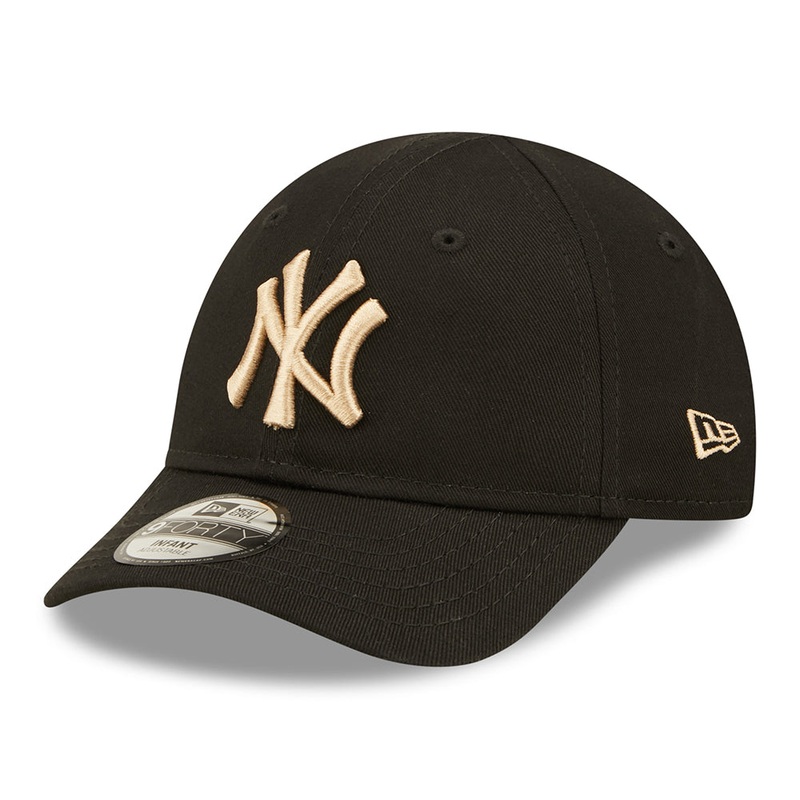 New Era Baby 9FORTY New York Yankees Baseball Cap – MLB League Essential – Black-Oatmeal Infant 1-Size
