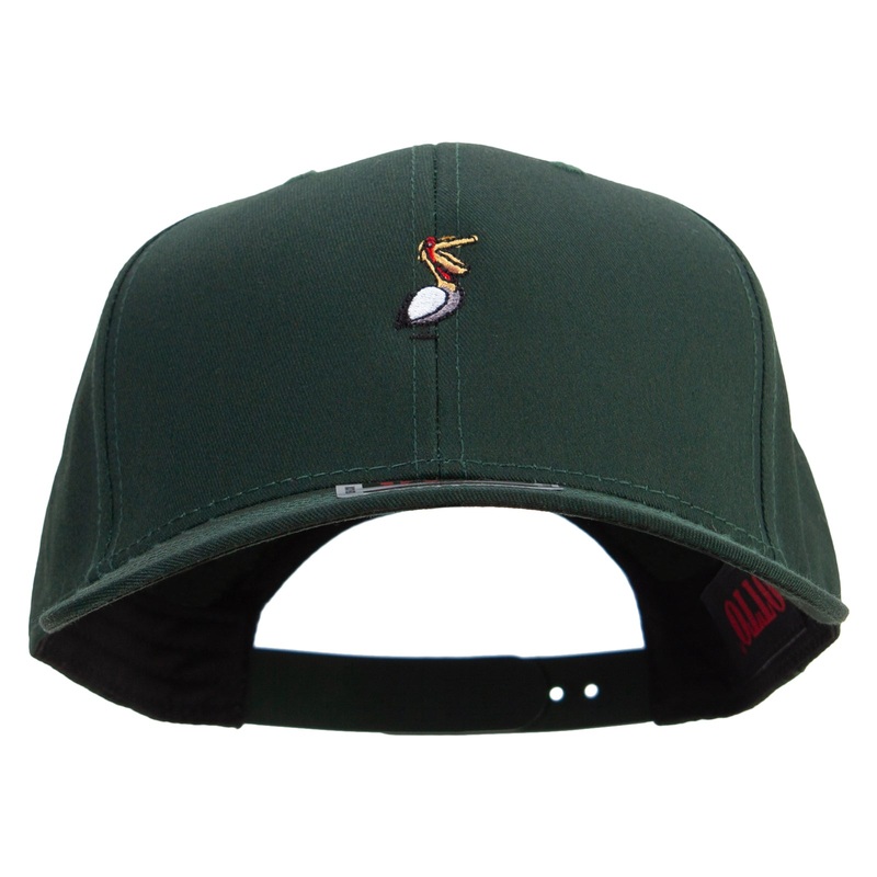 Pelican Logo Embroidered Solid Cotton Twill Prostyle Cap Dk Green One Size