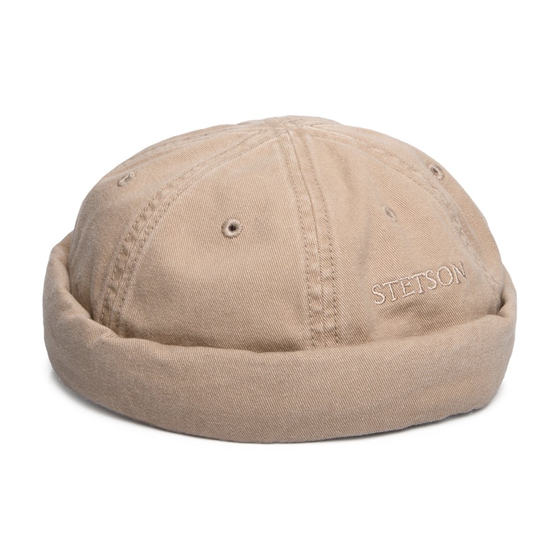 Stetson Hats Cotton Docker Beanie Hat – Beige M