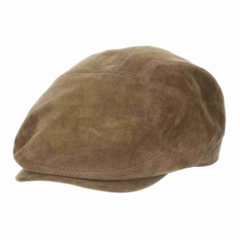 Suede Ivy Cap with Perforated Sidewalls – Stetson Hat Tan Large