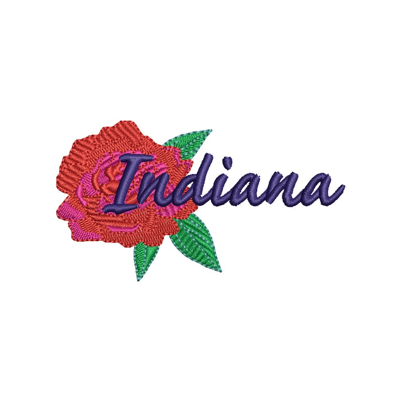 USA State Indiana Flower Peony Default Title One Size