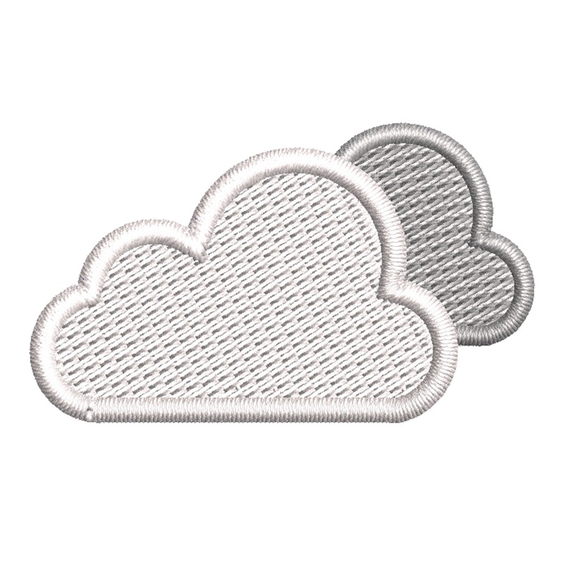White Cloud Icon White Cloud Icon One Size