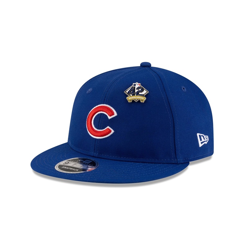 Chicago Cubs Jackie Robinson Day 2025 Retro Crown 9FIFTY Snapback Hat One Size