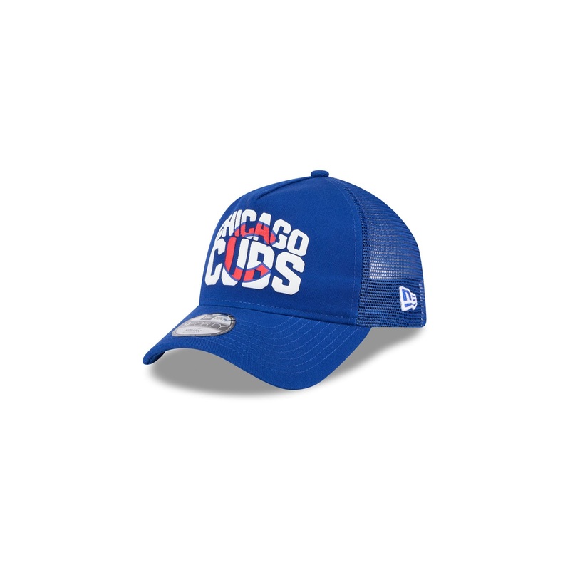 Chicago Cubs Kids Chalk 9FORTY A-Frame Trucker Hat Child
