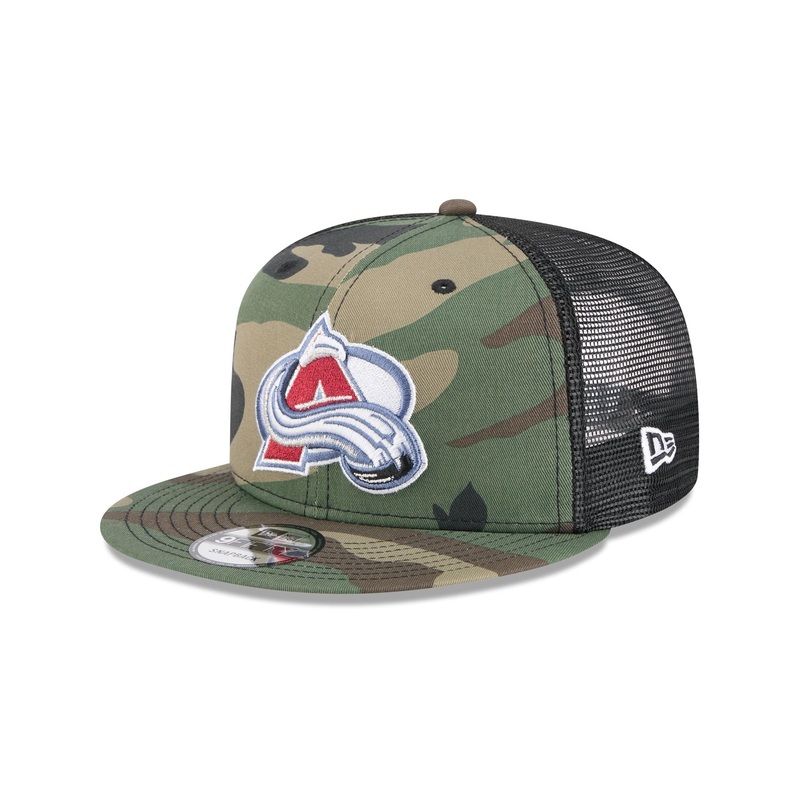 Colorado Avalanche Camo 9FIFTY Trucker Hat One Size