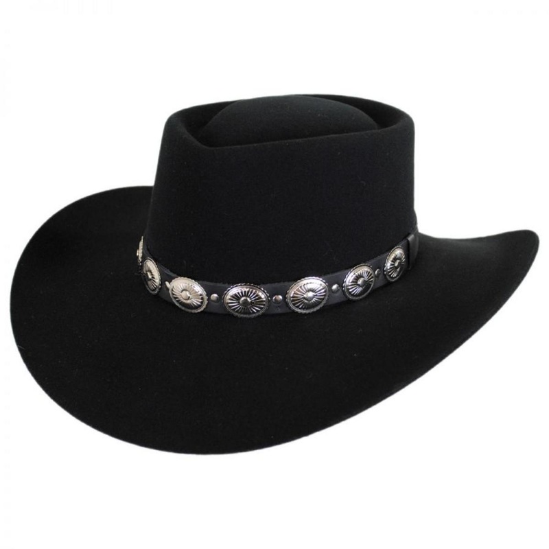 Ellsworth Wool Felt Western Hat BLACK 6 3/4