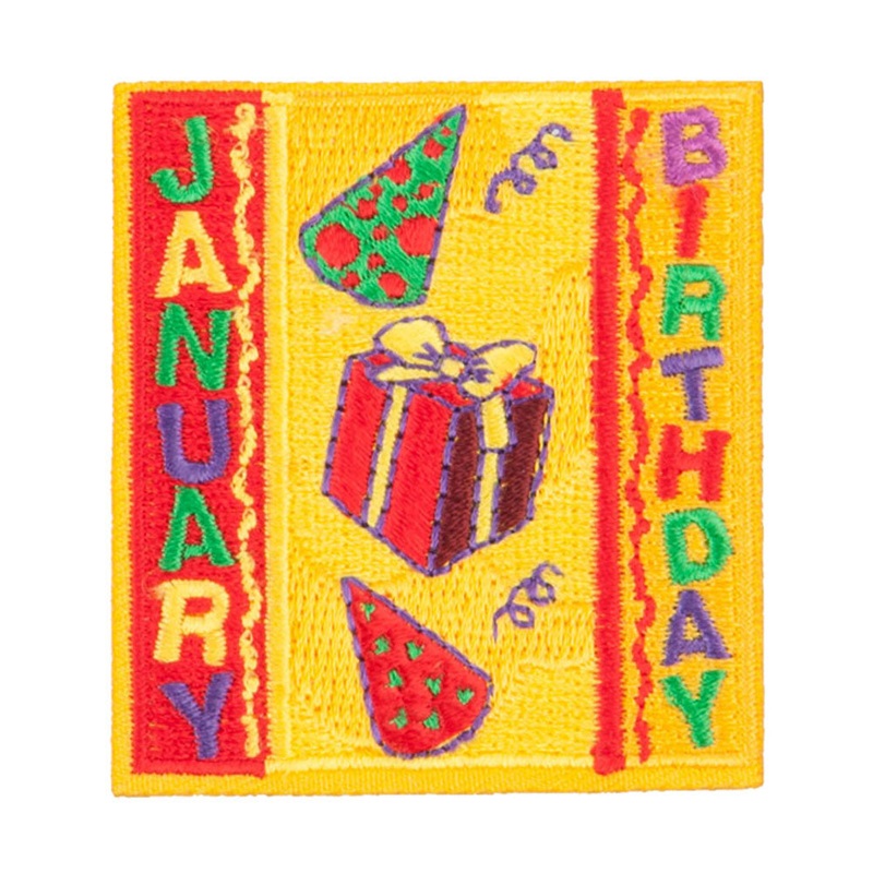 Month Birthday Patches January One Size