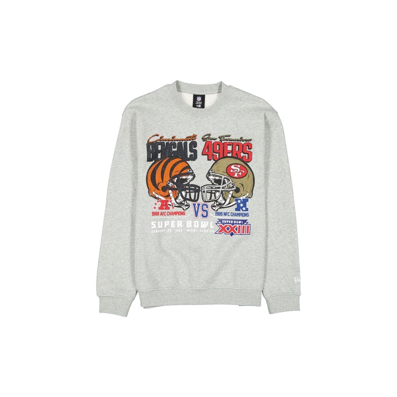 NFL Super Bowl XXIII Sport Classics Sport Classics Gray Crewneck S