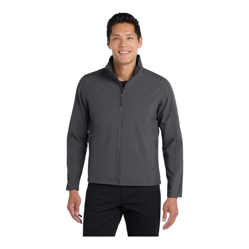 Port Authority J317 Core Soft Shell Jacket Battleship Grey XS