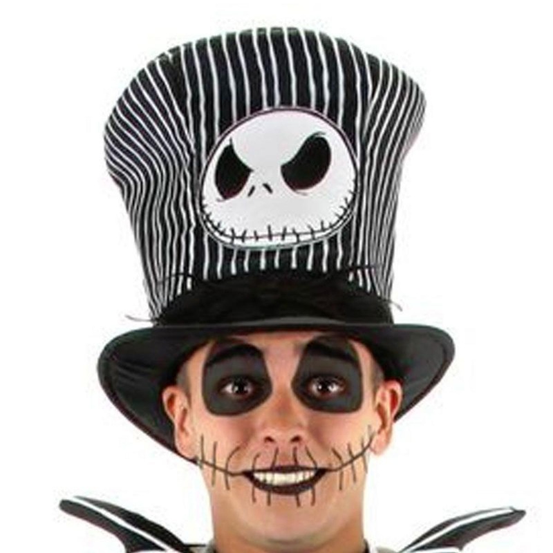 The Nightmare Before Christmas Jack Skellington Top Hat BLACK ONE SIZE FITS MOST