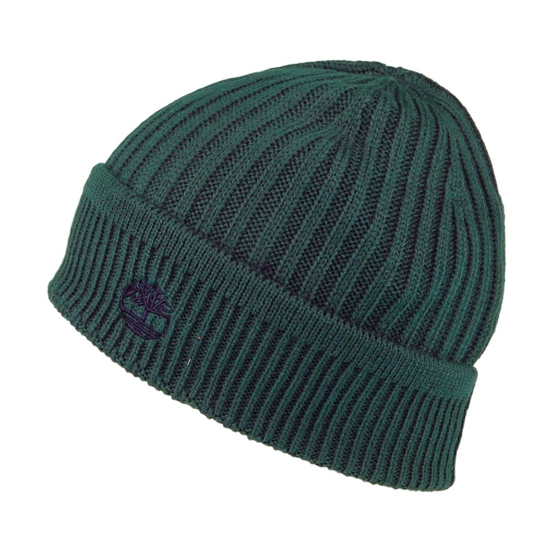 Timberland Hats Solid Rib Beanie Hat – Petrol 1-Size