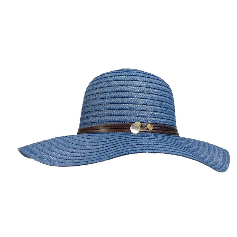 Tropical Trends Summer Floppy Hat Denim