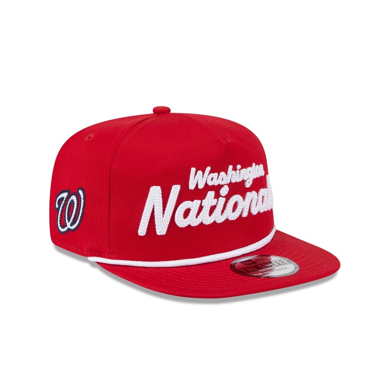 Washington Nationals Team Text Golfer Hat One Size