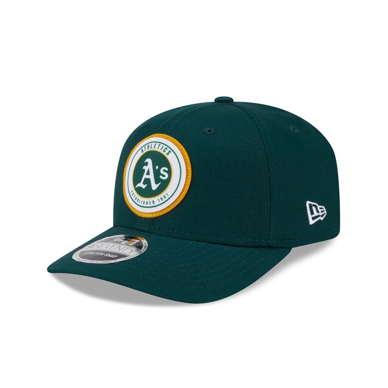 Athletics Circle Patch 9SEVENTY Stretch-Snap Hat One Size