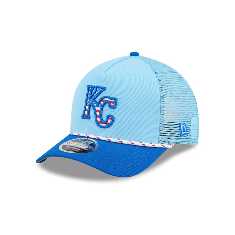 Kansas City Royals Independence Day 2025 9FORTY M-Crown A-Frame Trucker Hat One Size