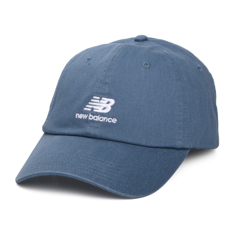 New Balance Hats Flying NB Stacked Logo Baseball Cap – Washed Blue Adjustable
