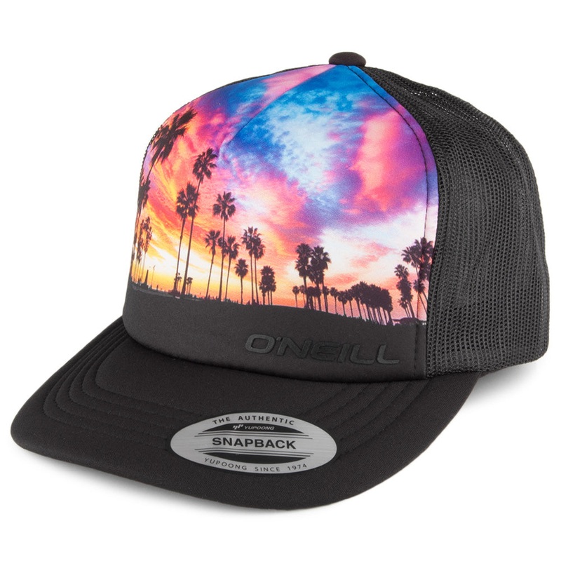 O’Neill Hats Surf Trucker Cap – Black Adjustable