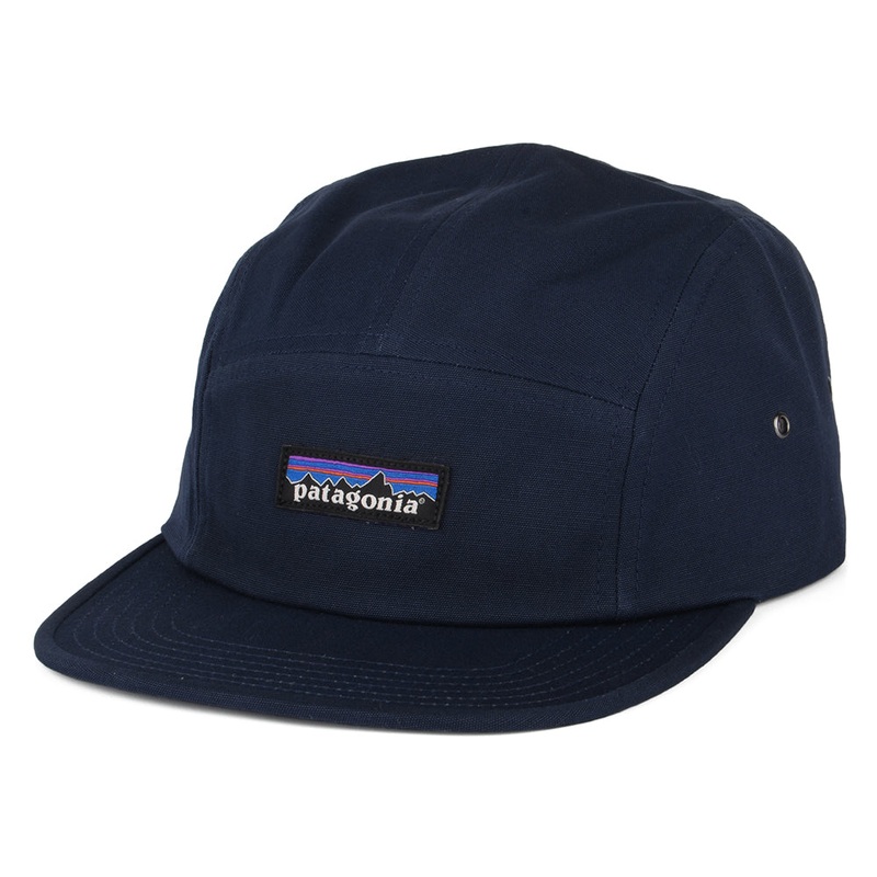 Patagonia Hats P-6 Label Maclure Organic Cotton 5 Panel Cap – Navy Blue Adjustable