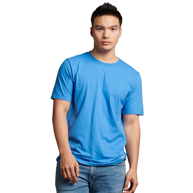 Russell Athletic 64STTM Dri Power CVC Performance T-Shirt – Collegiate Blue Collegiate Blue S