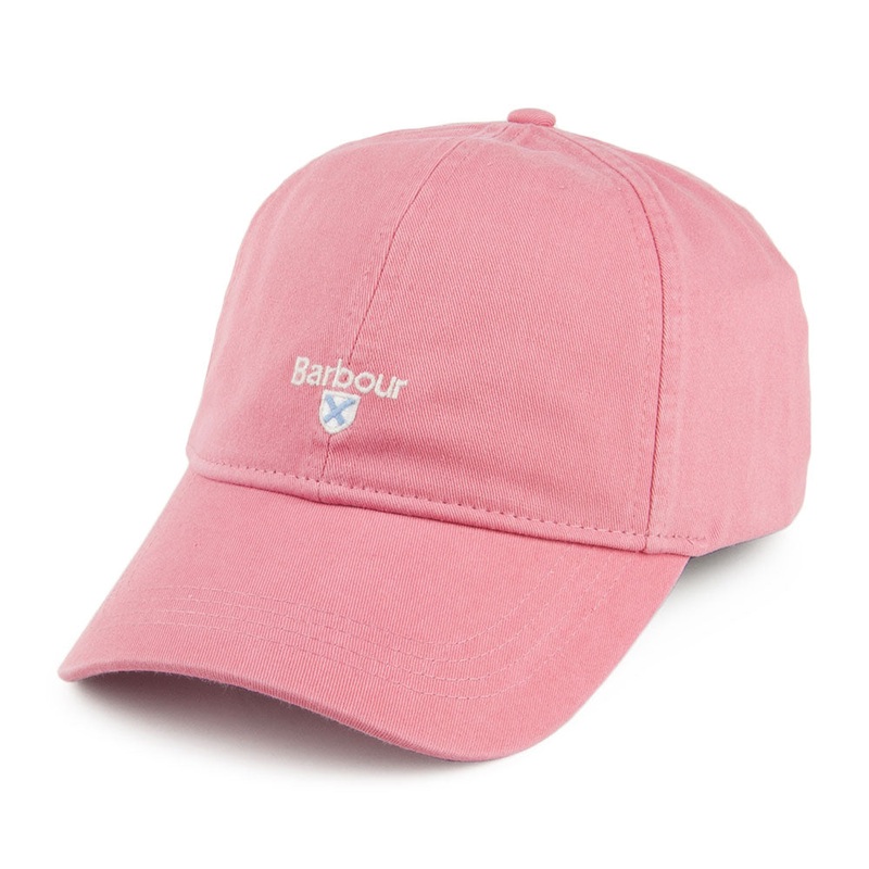 Barbour Hats Cascade Cotton Baseball Cap – Light Pink Adjustable