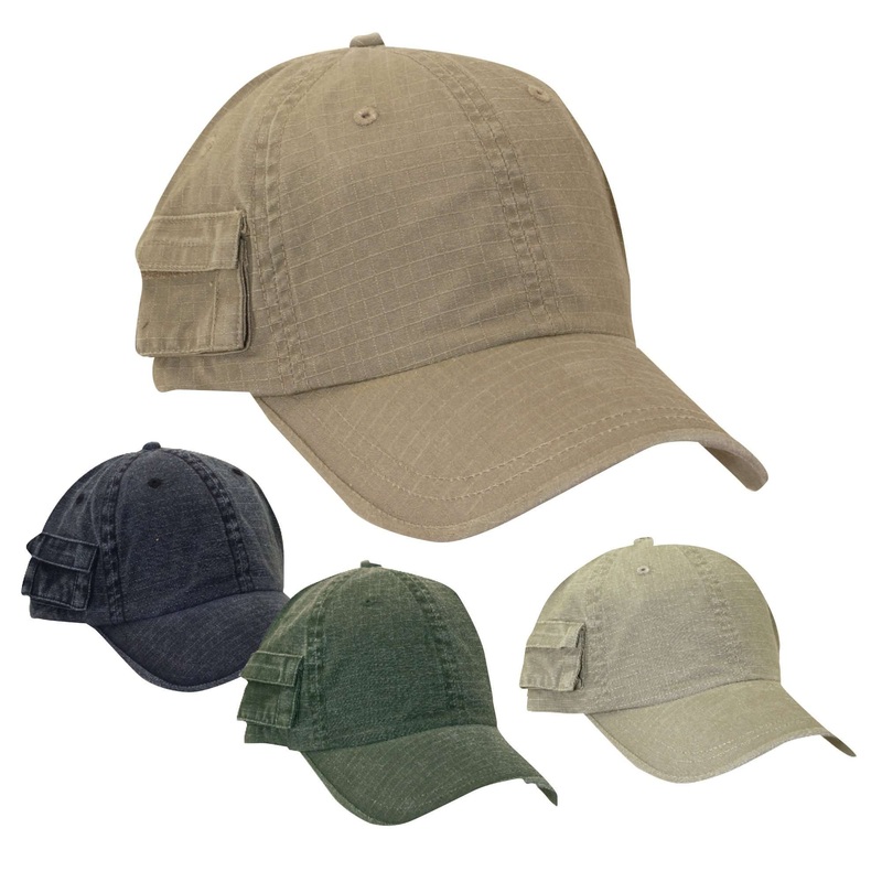Baseball Cap with Pockets Khaki