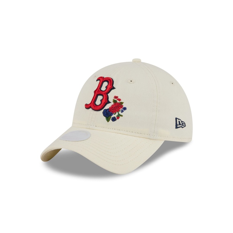 Boston Red Sox Women’s Floral Stitch 9TWENTY Adjustable Hat One Size