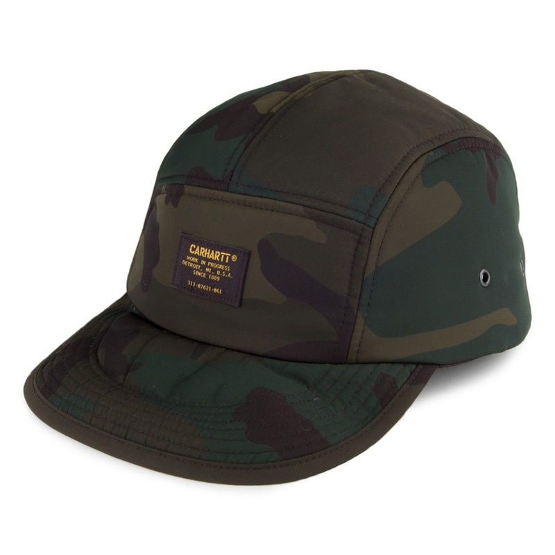 Carhartt WIP Hats Military Logo 5 Panel Cap – Camouflage Adjustable
