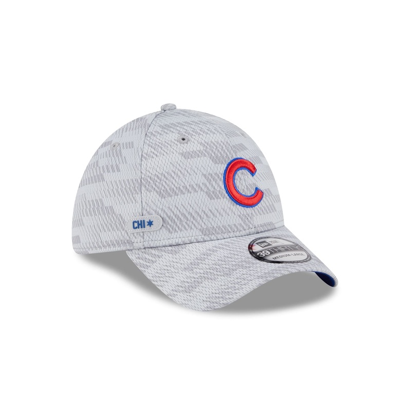 Chicago Cubs 2025 Clubhouse Gray 39THIRTY Stretch Fit S/M