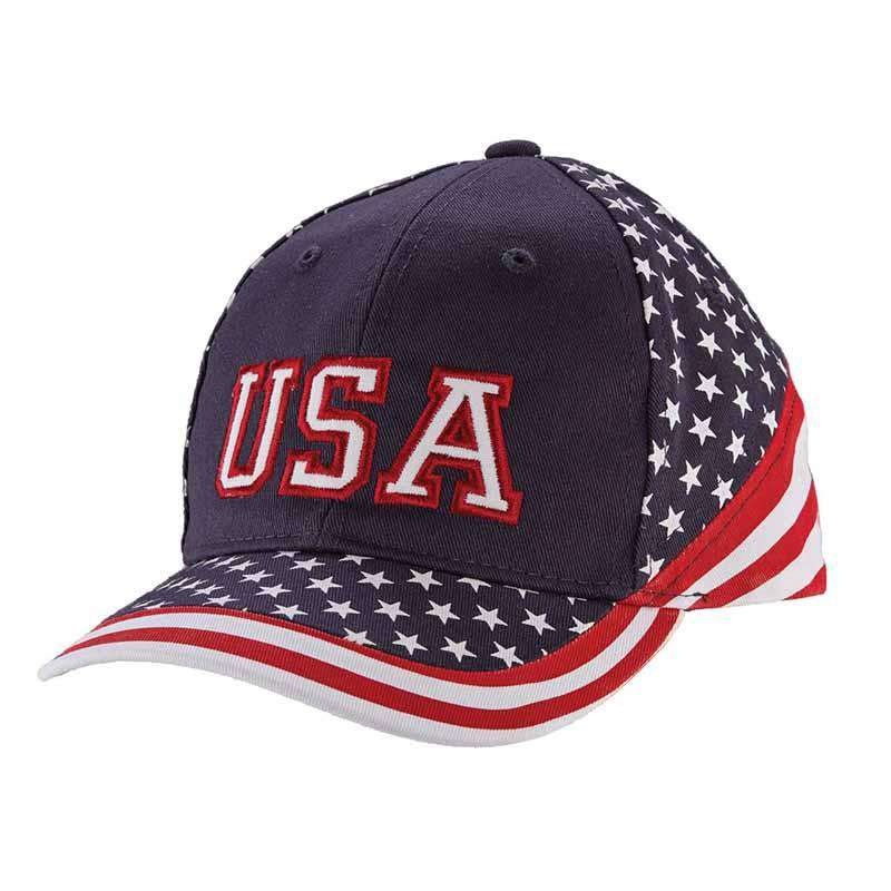 DPC Kid’s Twill USA Baseball Cap Navy