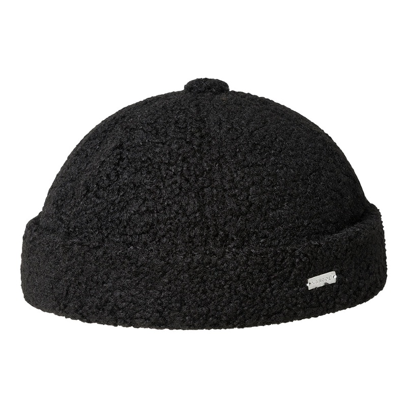 Kangol Plush Docker Beanie Hat – Black 1-Size