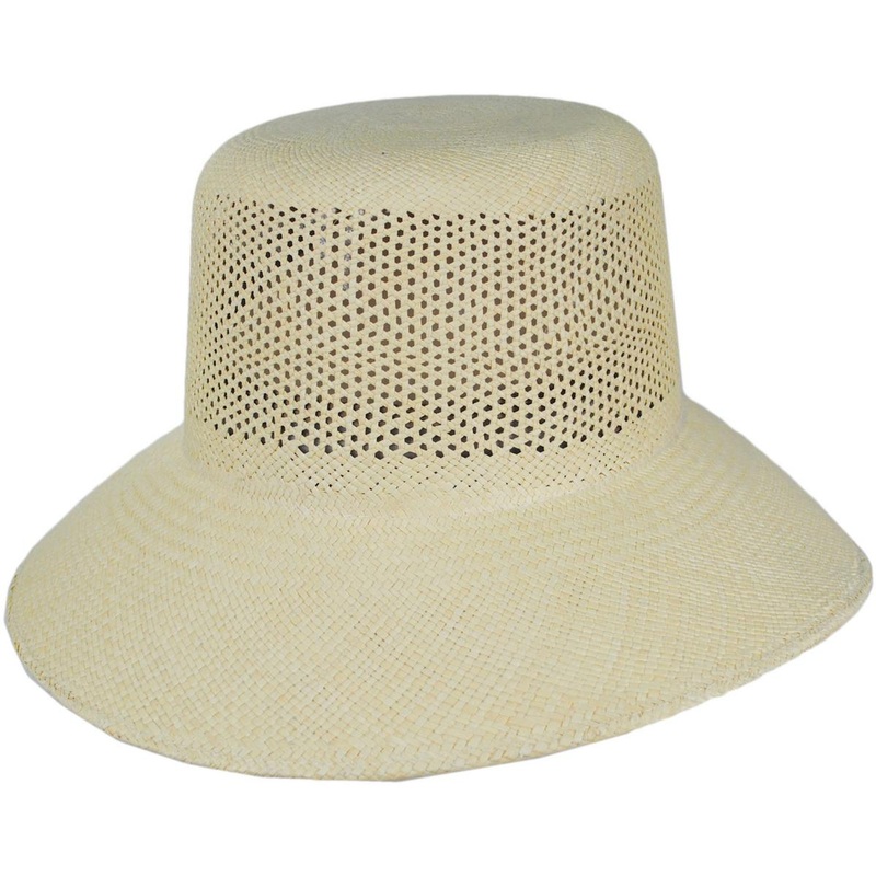 Lopez Vent Crown Panama Straw Sun Hat SAND XS