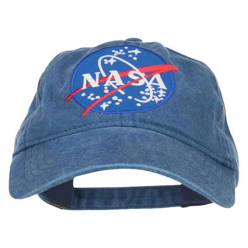 Lunar Landing NASA Patched Washed Cap Navy One Size