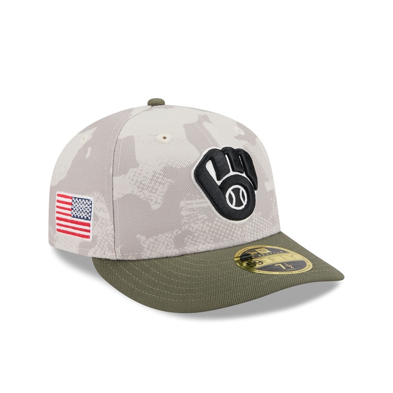 Milwaukee Brewers Armed Forces Day 2025 Low Profile 59FIFTY Fitted Hat 7