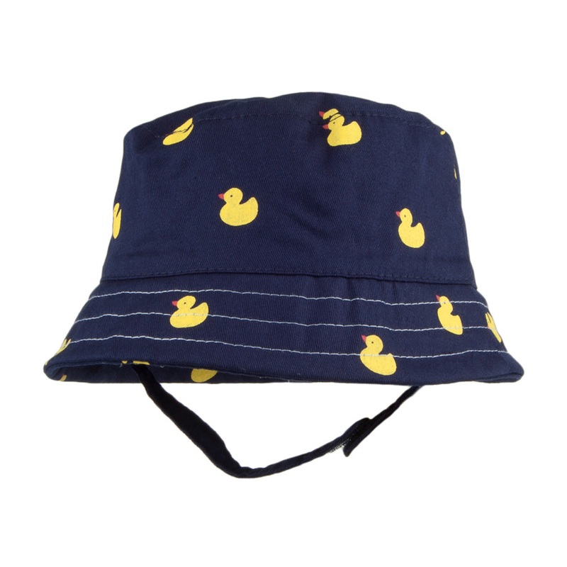 Scala Hats Kids Duck Bucket Hat – Navy Blue Kids – 1-Size