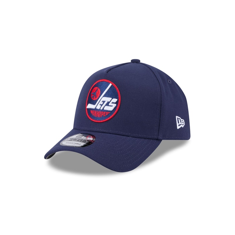 Winnipeg Jets Navy Team 9FORTY A-Frame Snapback Hat One Size