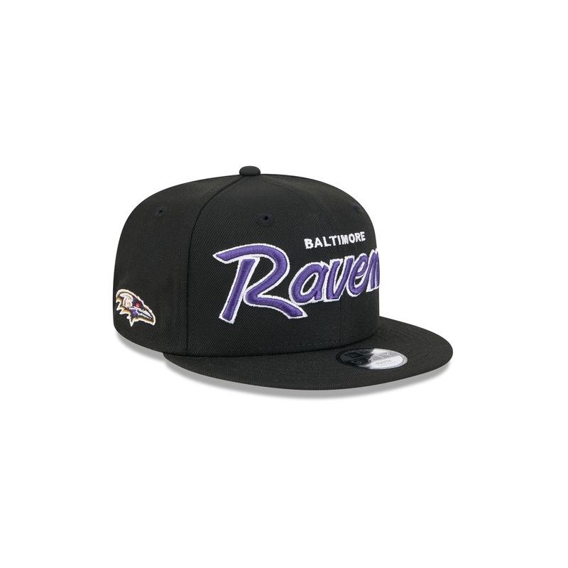 Baltimore Ravens Script Kids 9FIFTY Snapback Hat One Size