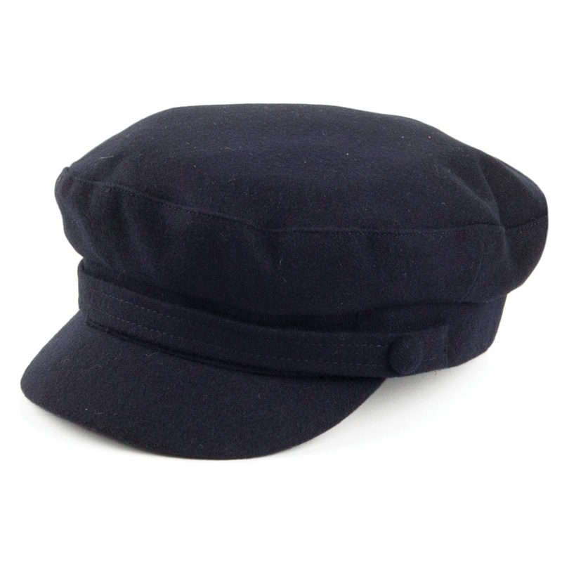 Failsworth Hats Mariner Melton Fiddler Cap – Navy Blue S