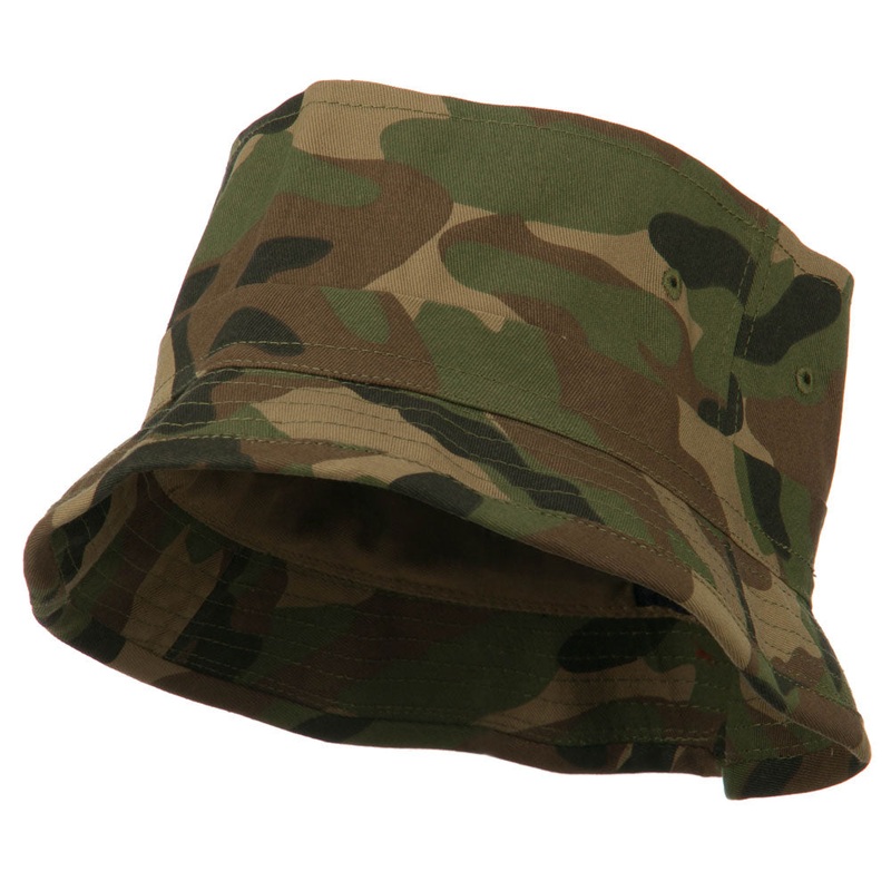 Fisherman’s Cotton Bucket Style Hat Woodland S-M