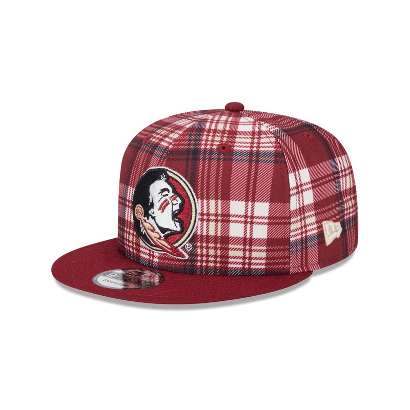 Florida State Seminoles Plaid 9FIFTY Snapback Hat One Size