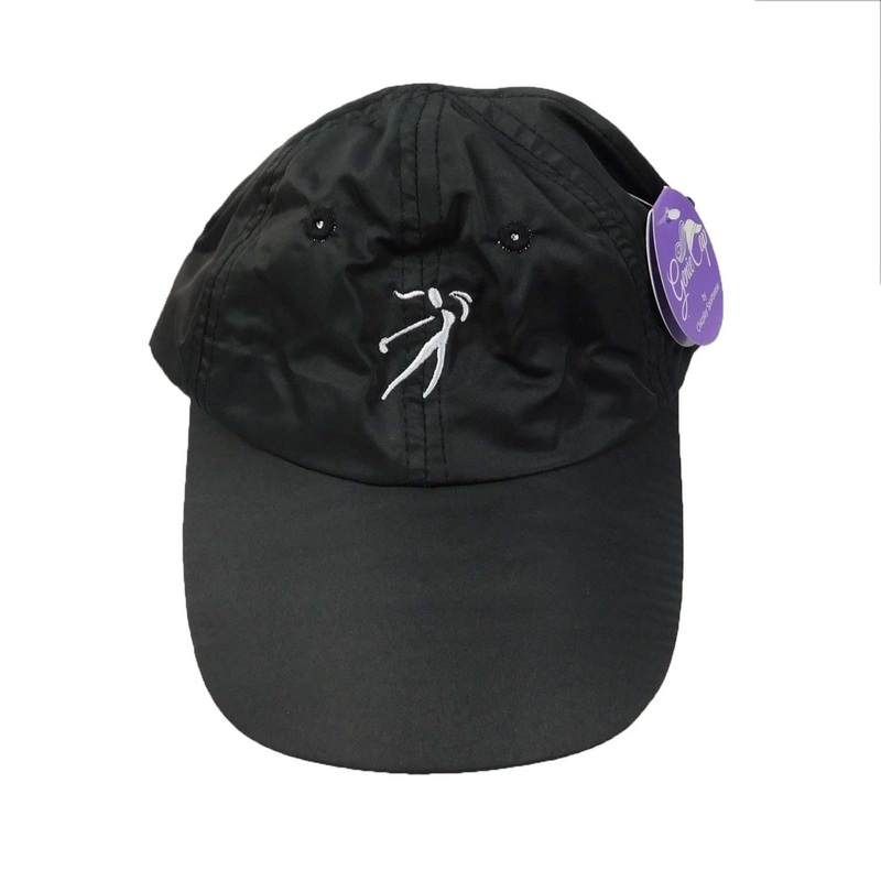 Ginnie Cap in Microfiber with Golf Logo Black