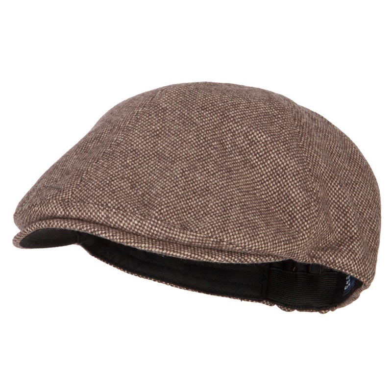 Men’s Polyester Wool Blend Ivy Cap Charcoal One Size