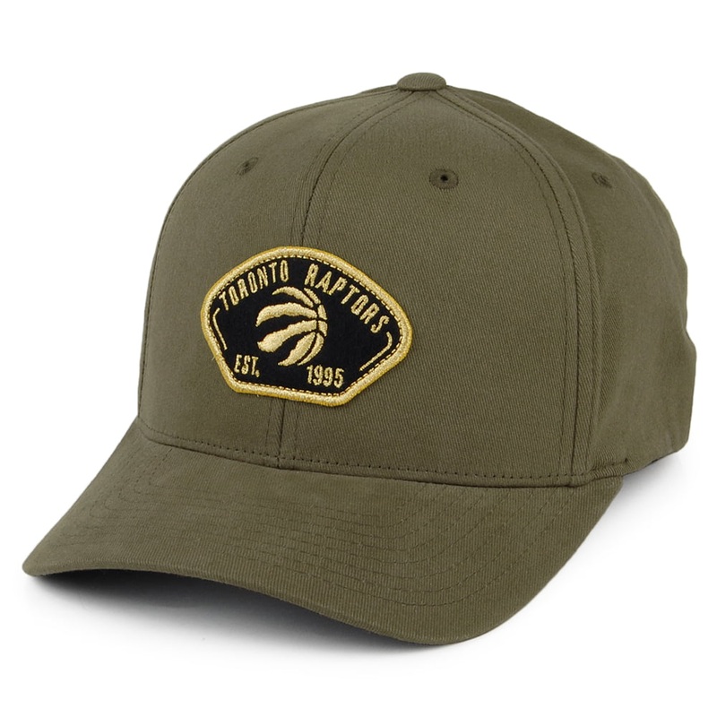 Mitchell & Ness Toronto Raptors Snapback Cap – Captain – Olive Adjustable