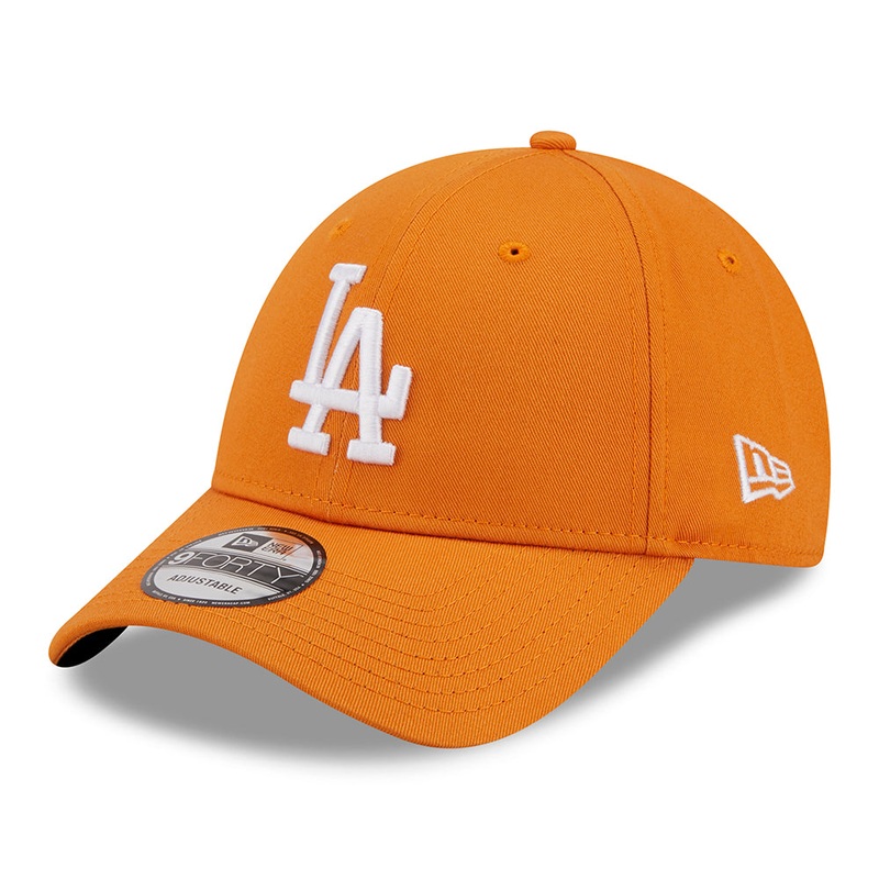 New Era 9FORTY L.A. Dodgers Baseball Cap – MLB League Essential – Orange-White Adjustable