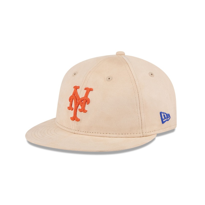New York Mets Stone Suede Retro Crown 9FIFTY Snapback Hat One Size