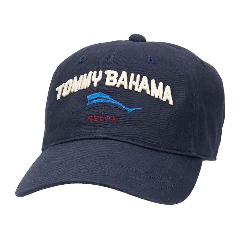Relaxer TB Marlin Embroidered Men’s Cotton Baseball Cap – Tommy Bahama Hats Navy