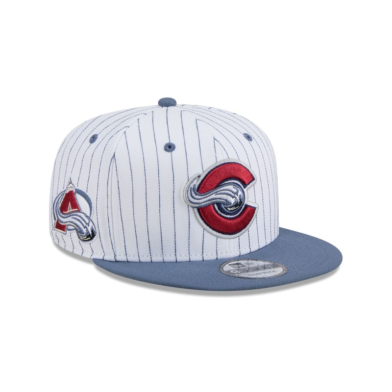 Colorado Avalanche Deceptor Pinstripe 9FIFTY Snapback Hat One Size