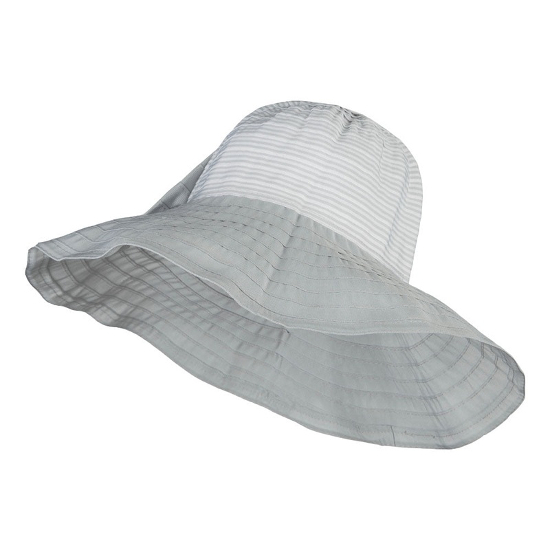 Crushable Ribbon Accent Sun Hat Blue One Size