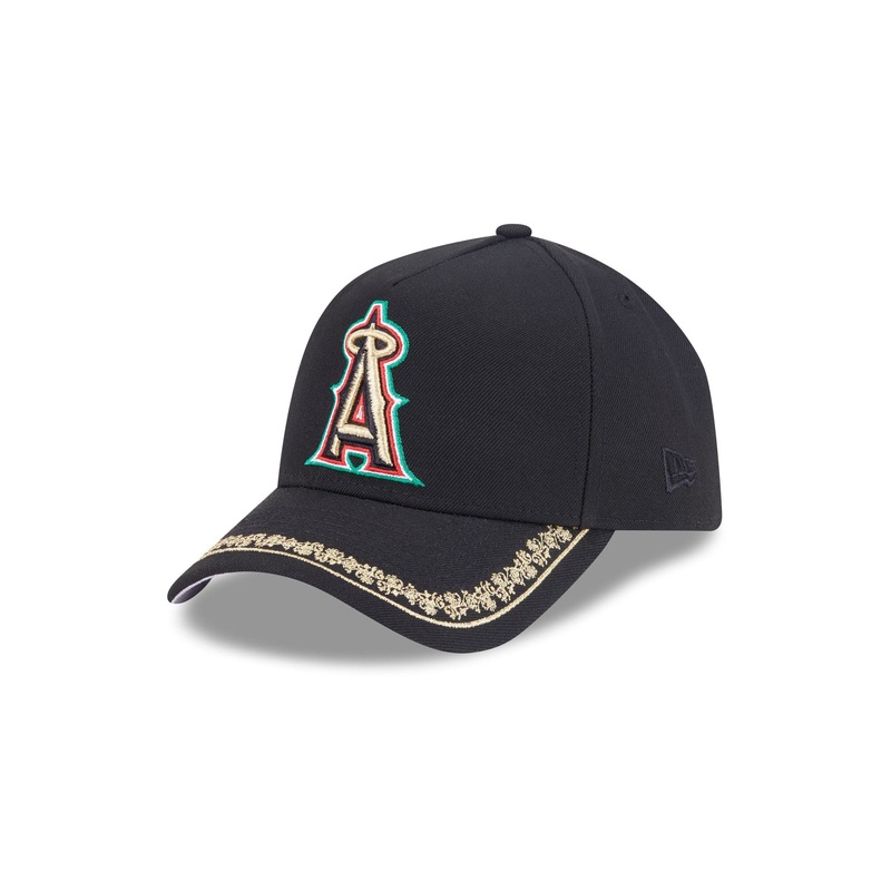 Los Angeles Angels Ornate Visor 9FORTY A-Frame Snapback Hat One Size