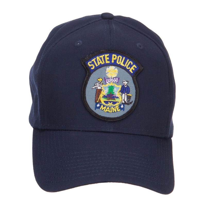 Maine State Police Patch Cap Navy One Size