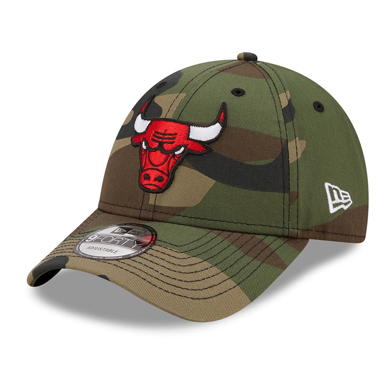 New Era 9FORTY Chicago Bulls Baseball Cap – NBA Camo – Camouflage Adjustable